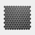 Black Matt Unglazed Hexagon Mosaic 260x300