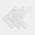 Carrara Herringbone Mosaic Large 206x210