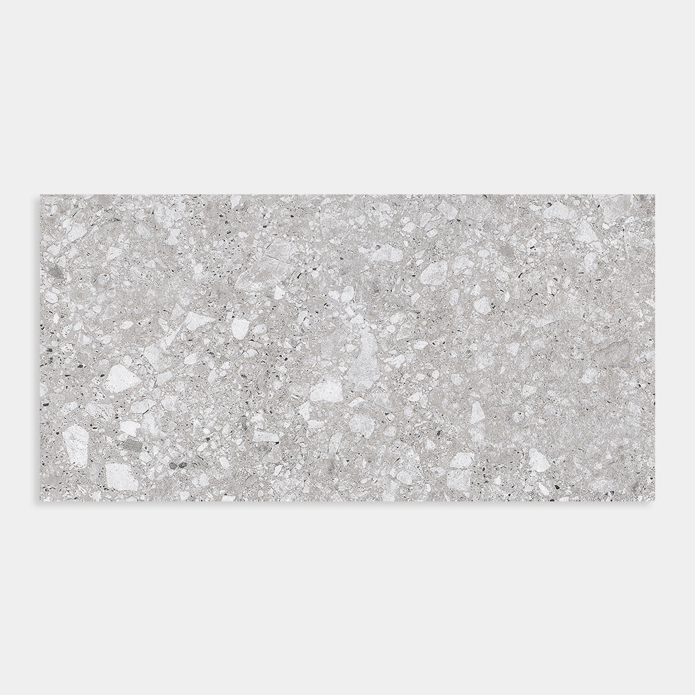 Terrazzo Coal Matt 600x600