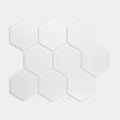 Matt White Hexagon Mosaic 295x256