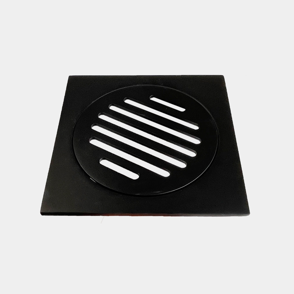 YHD033BK Matt Black Square Floor Drain
